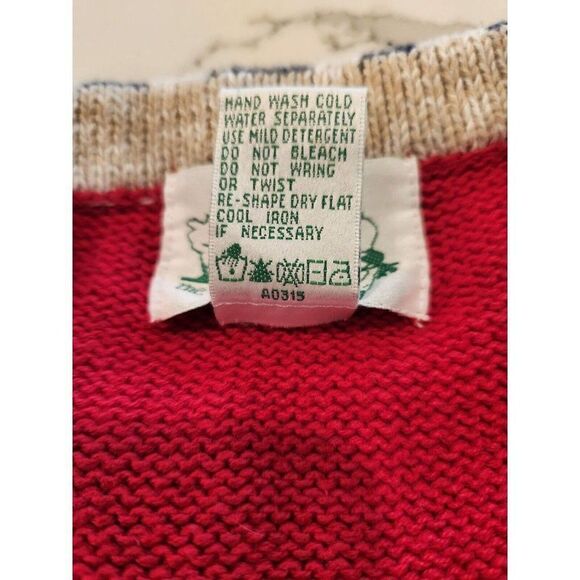 Quacker Factory Red White Blue Short Sleeve Cardigan Sweater Stars Stripe Flag L - Picture 9 of 9